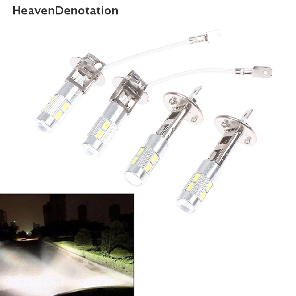 [HeavenDenotation] 2pcs H1 H3 12V 5630 6000K DC LED Lampu Mobil Auto Light Fog Light Car Headlight HDV