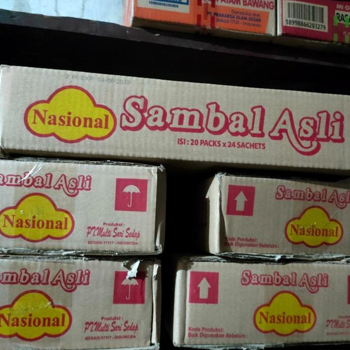 

Sambal stik cap NASIONAL (dus) isi 20 pak