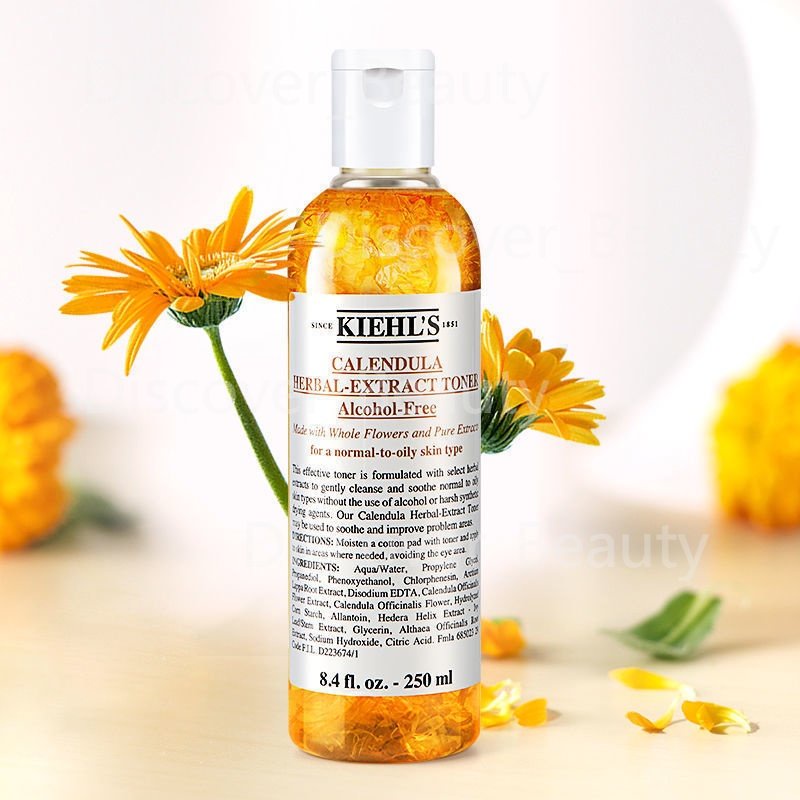 Kiehl's Deep Cleansing Foaming Face Wash 230ML/Kiehl's Calendula Herbal Extract Alcohol-Free Toner 40ML 250ML