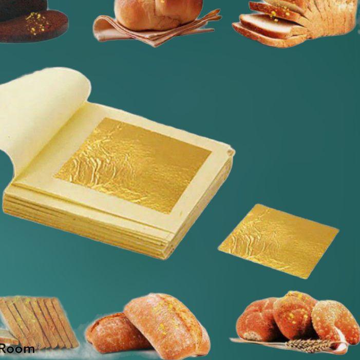 

❇ GOLD EDIBLE LEAF SHEET KERTAS MAS FOOD GRADE 24K 10Lembar ⅍