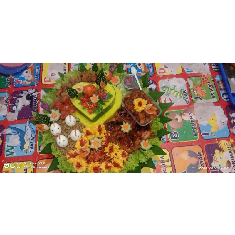 

Tumpeng bentuk Rice Tart 15 porsi Halal