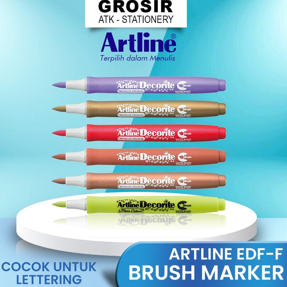 

↦ EDF-F Artline Decorite Brush Pen Pena Kuas Warna Spidol Kaligrafi Art Marker Lettering Calligraphy Timbul BEST RATING 87R