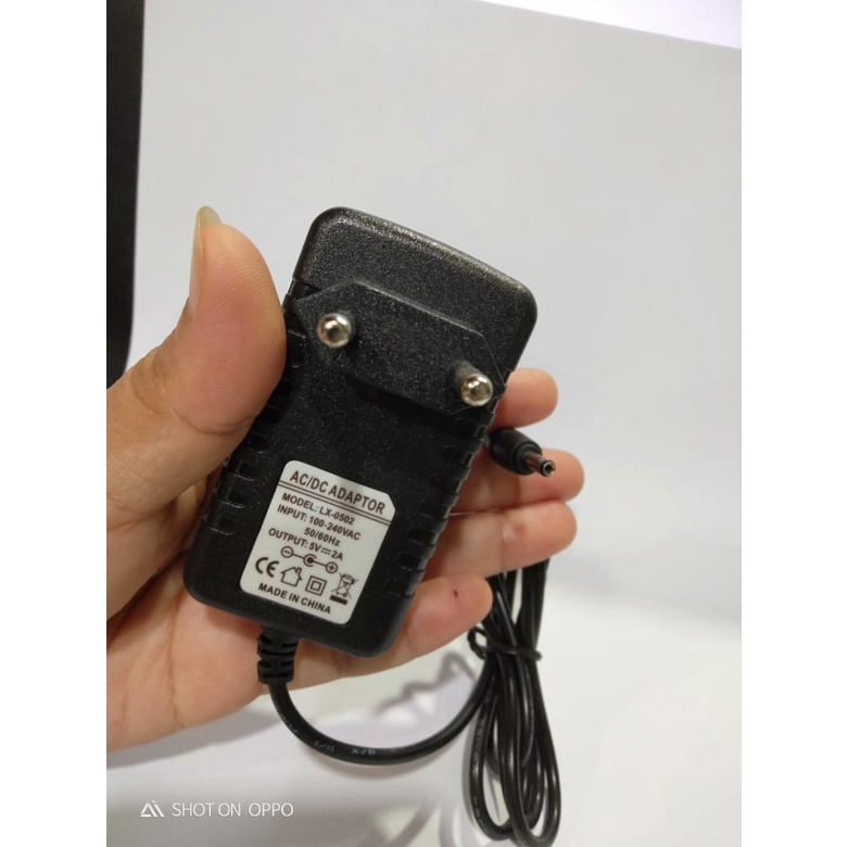 ADAPTOR USB HUB 5V 2A / ADAPTOR 5 VOLT 1,7mm Colokan Hitam