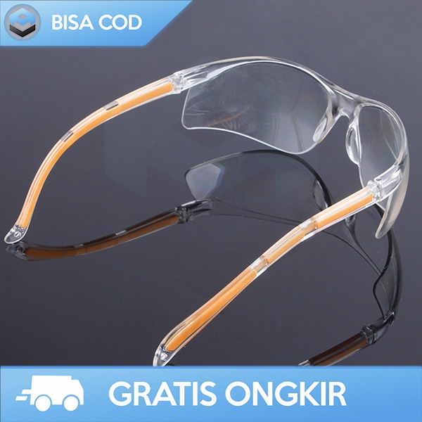 KACAMATA PELINDUNG KERJA KACAMATA GERINDA LABORATORY TRANSPARAN LE979
