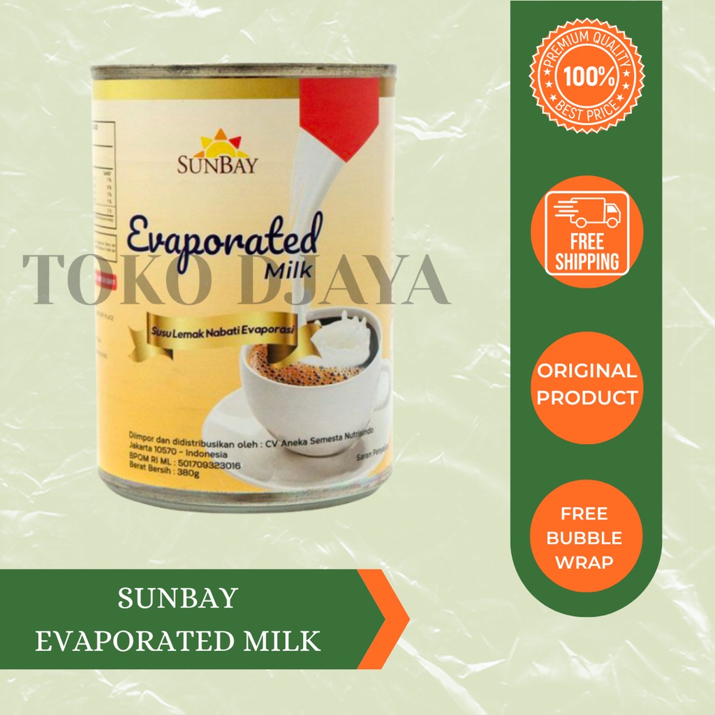 

Sunbay Evaporated Milk Susu Lemak Nabati Evaporasi 380g