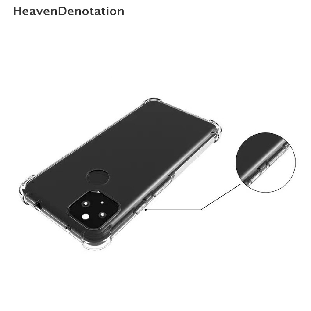 [HeavenDenotation] Untuk Pixel6 7 Pro Case Transparan TPU Shock-Absorption Fleksibel Ponsel Cover HDV