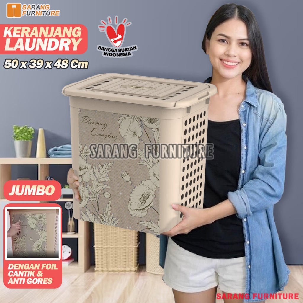 Keranjang Naiba 3190 Emerald Baju Kotor Laundry Basket Jumbo! Keranjang Baju Laundry Bag Original