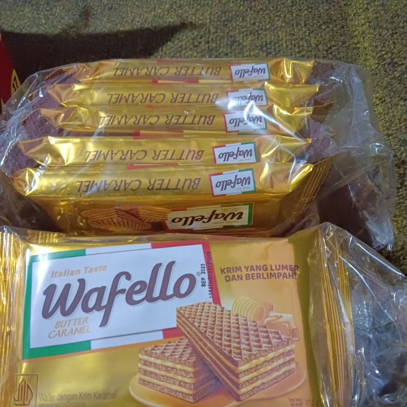 

wafello caramel 1 pack isi 5 pcs