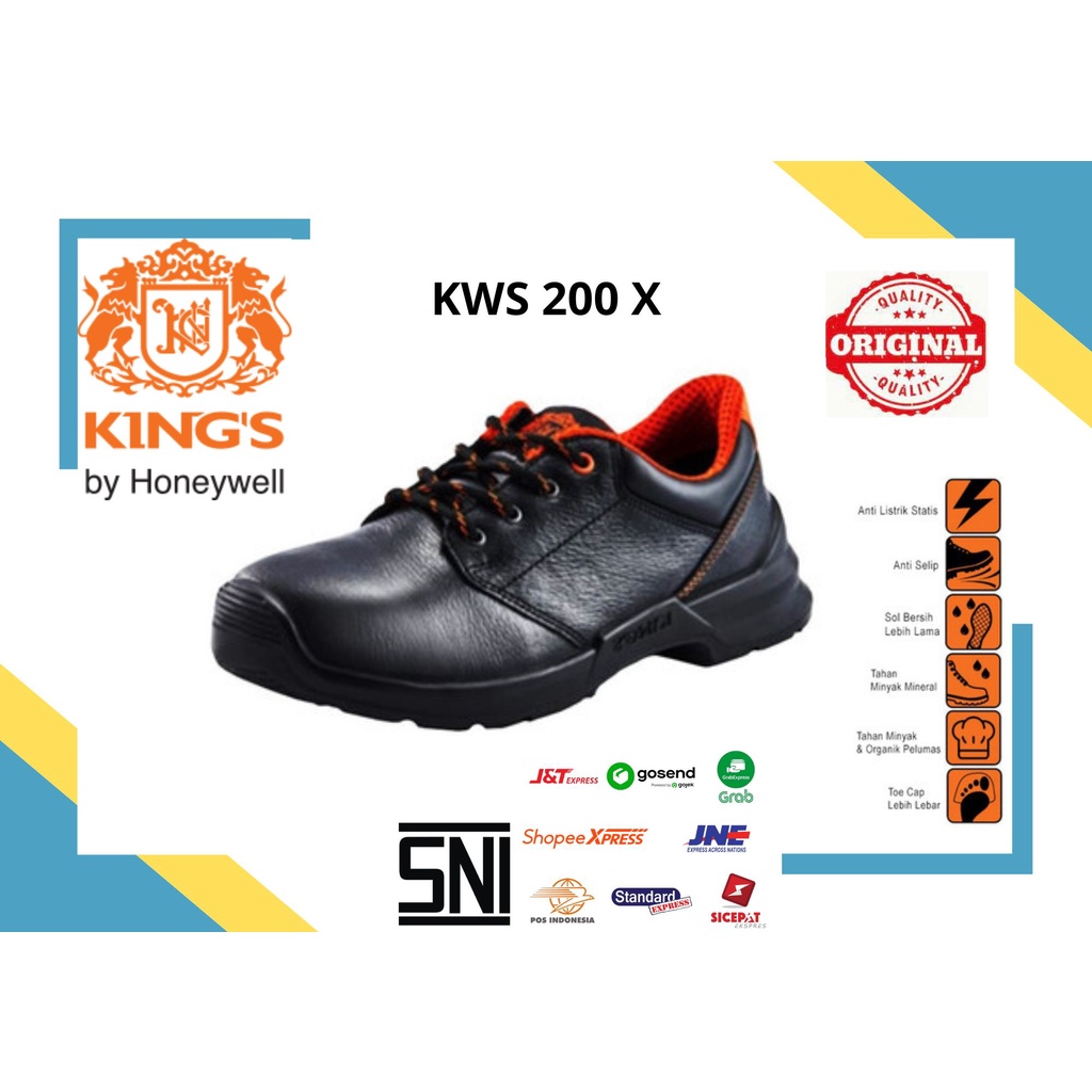 Jual Sepatu Safety Kings KWS 200 By Honeywell Original / Sepatu Kerja