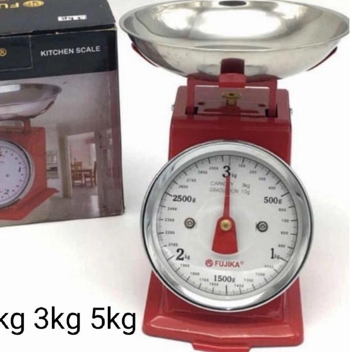☑ timbangan besi fujika manual 5 kg / timbangan kue / timbangan dapur 2kg 3kg 5kg ❃