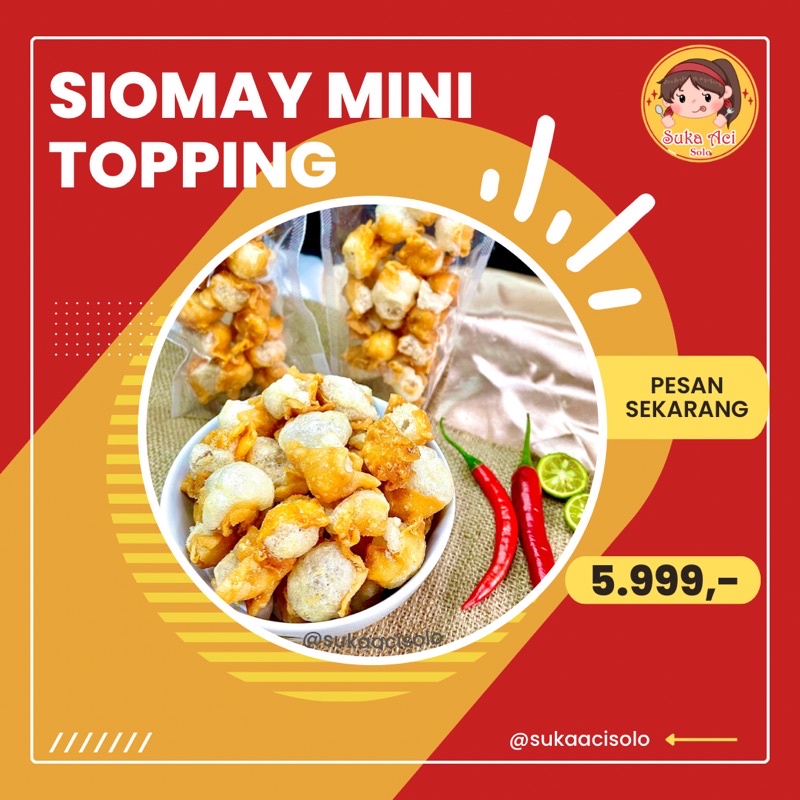 Jual Siomay Mini Topping Baso Aci Shopee Indonesia