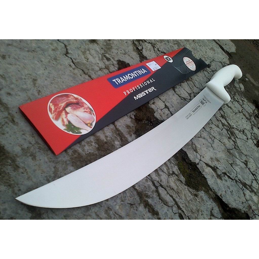 ORIGINAL BRASIL Pisau dapur potong daging tramontina passador 14" inchi pisau sembelih / jagal sapi 