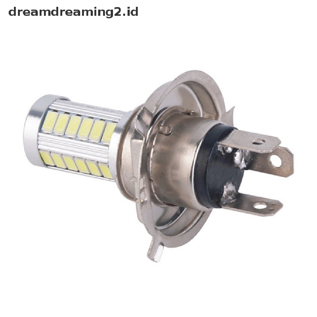 (dream) H4 33SMD LED Lampu Depan Mobil Bohlam Daytime Running Light Putih Lampu Kabut Motor.