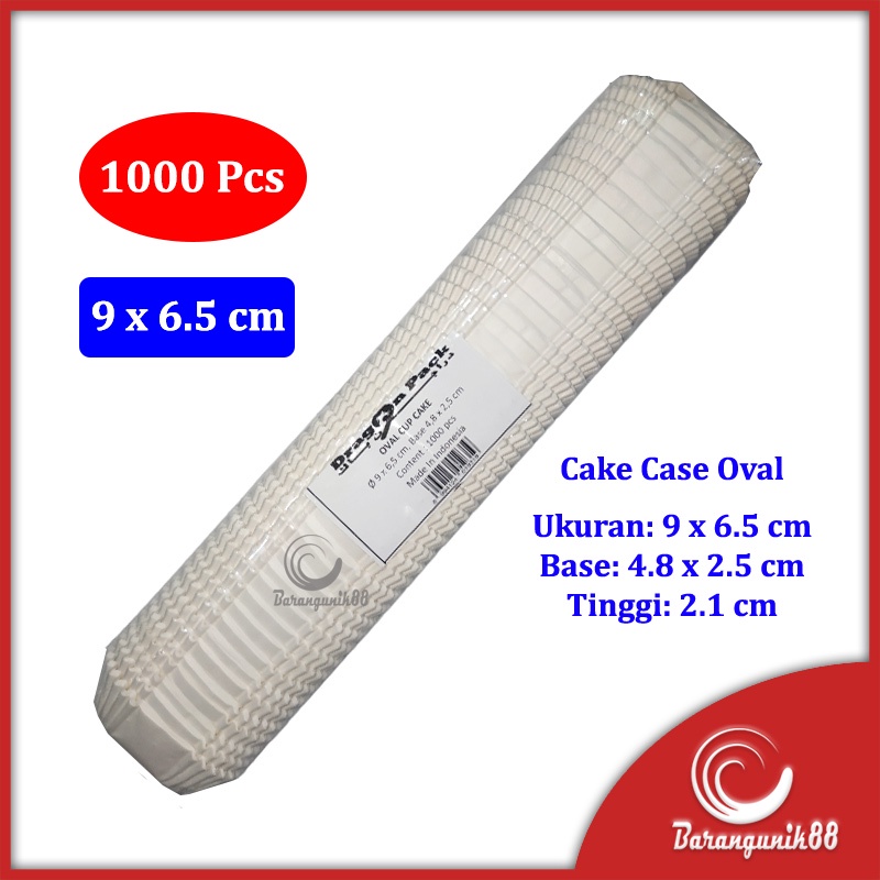 Kertas Bolu Kukus Oval 90mm 1000 Lembar Risole Risol Cake Case Cup Cake Food Grade