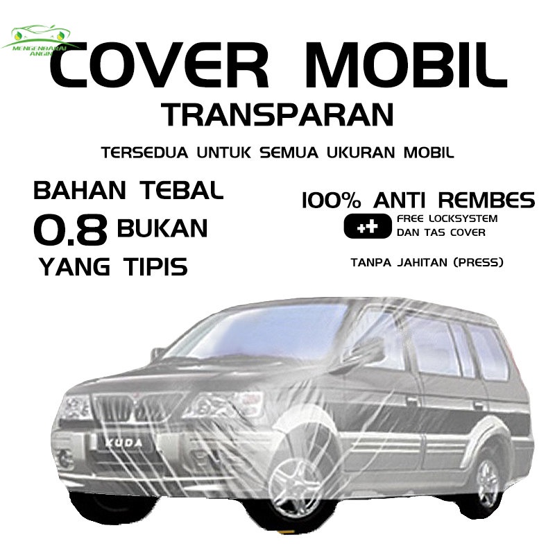 Sarung Cover Mobil Plastik Disposable/Sarung Cover Mobil Bening Transparan Plastik Tebal /Cover Mobil Transparan Tebal 100 Mikron