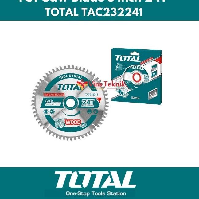 ➽ mata gergaji circular saw 5 inch 140mm TCT saw blade 24T TOTAL TAC ☼