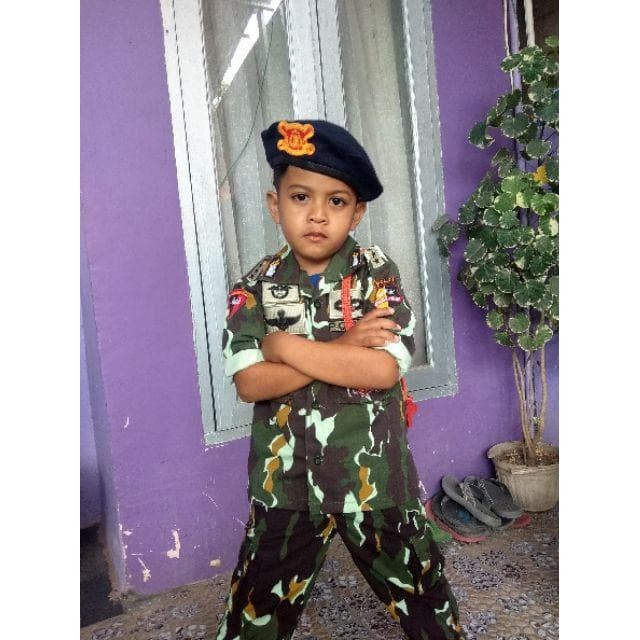MURAH-Baju Brimob Loreng -Kostum Brimob loreng anak-Baju profesi Brimob anak - S 3.1.23