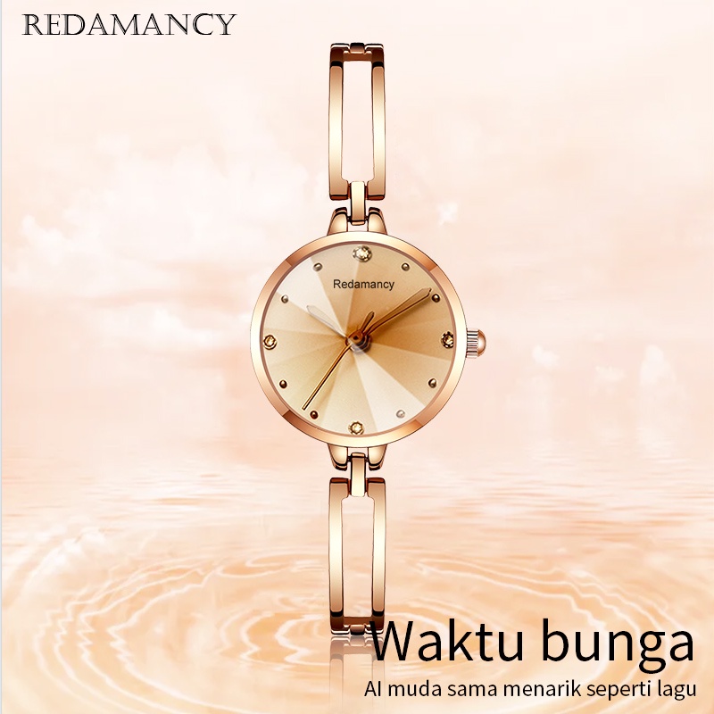 Redamancy Original Jam Tangan Wanita Anti Air Luxury Mode Jam Tangan Wanita Kecil Jam tangan kuarsa