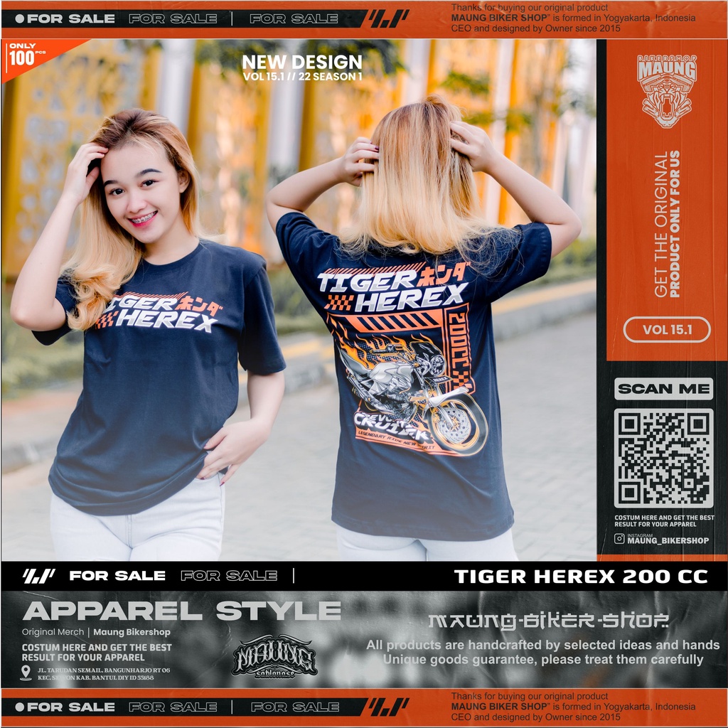 MAUNG_KAOS HEREX INDONESIA | KAOS TIGER HEREX | KAOS TIGER REVO | KAOS HEREX MURAH