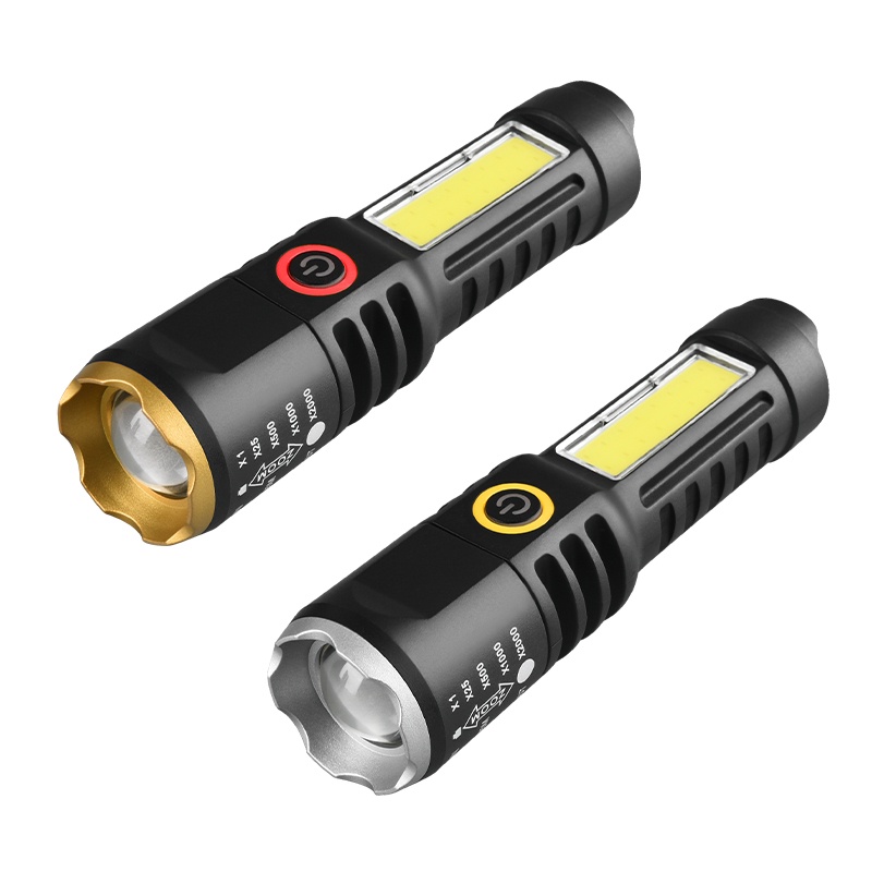 Usb Rechargeable Zoom Focus Torch Lamp Tahan Air Lampu Camping Portable Mini LED Senter Outdoor Senter Lentera