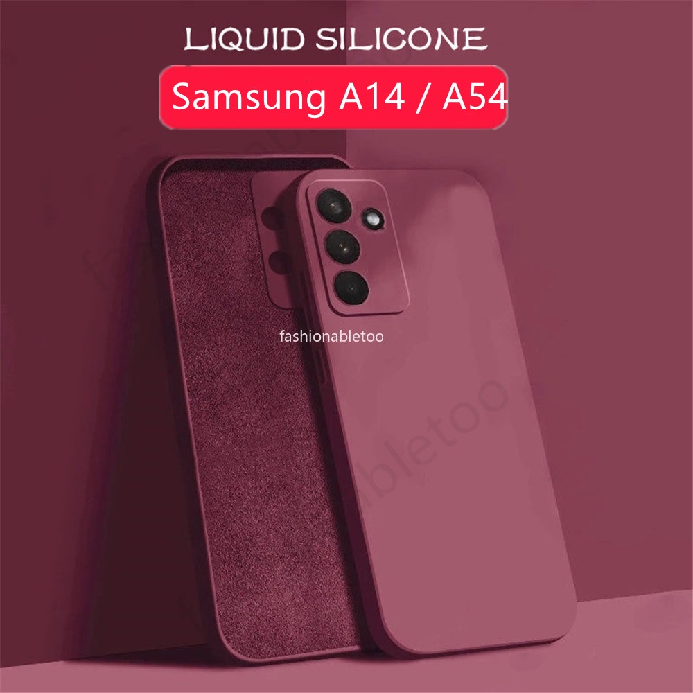 Soft Case Samsung Galaxy A14 4G / 5G Samsung A24 4G Samsung A34 5G Samsung A54 5G Samsung A74 5G Liquid Silikon Slim Skin Candy Macaron Bludru