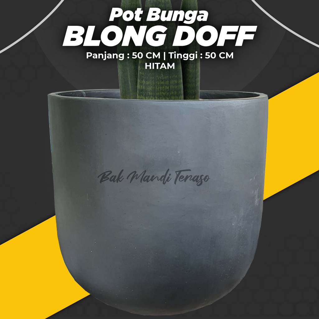 POT TERASO | POT TERASO GENTONG | TIPE BLONG DOFF CAT | POT HITAM MURAH | BAK MANDI TERASO