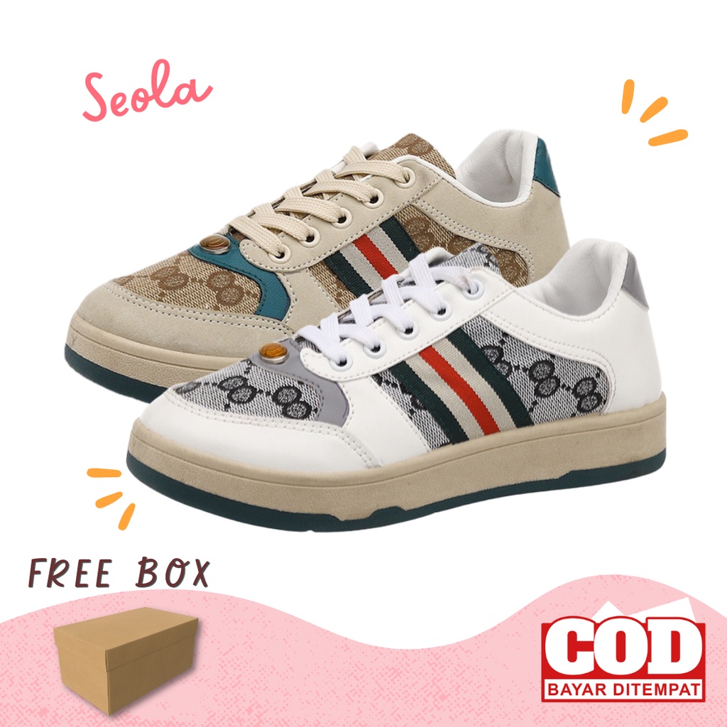 SEOLA Sepatu Sneakers Import Wanita Shoes