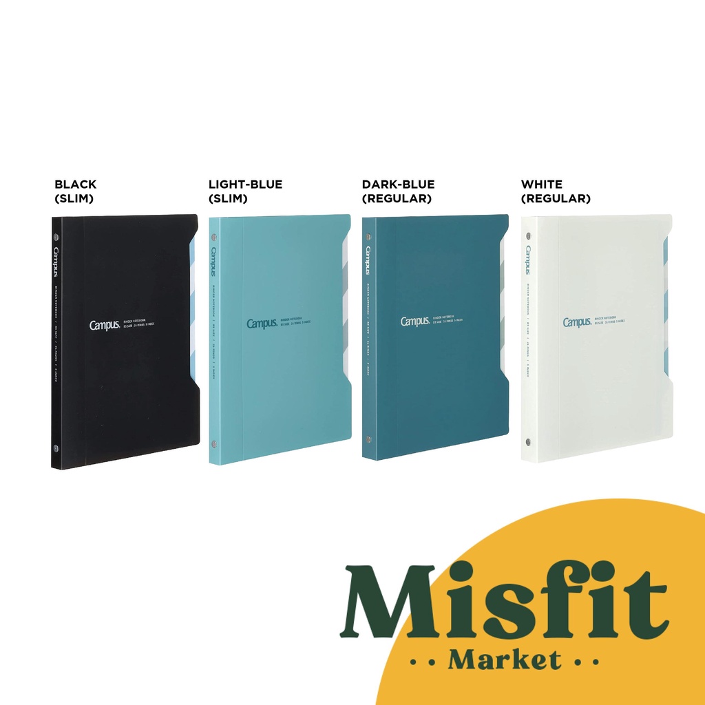 

Kokuyo Easy to Open Binder with Index Tabs B5 Aesthetic Loose Leaf RJ4