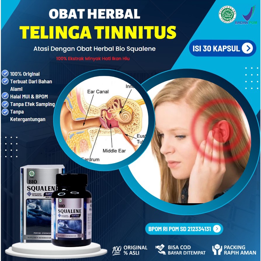 Obat Telinga Tinnitus / Telinga Berdengung, Obat Meniere, Obat Telinga Berdenging, Obat Gangguan Tel