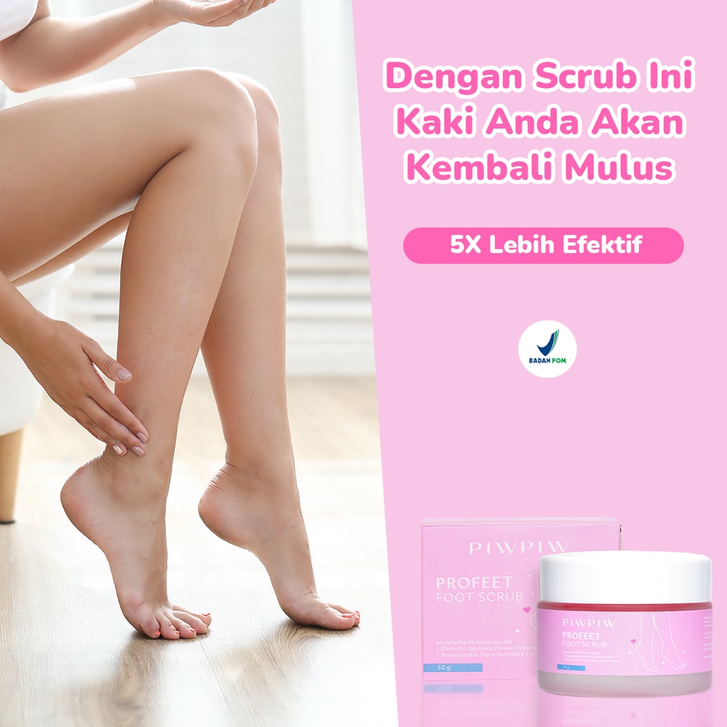 PIW PIW Foot Scrub Merawat Kaki Pecah Pecah Pengangkat Sel Kulit Mati