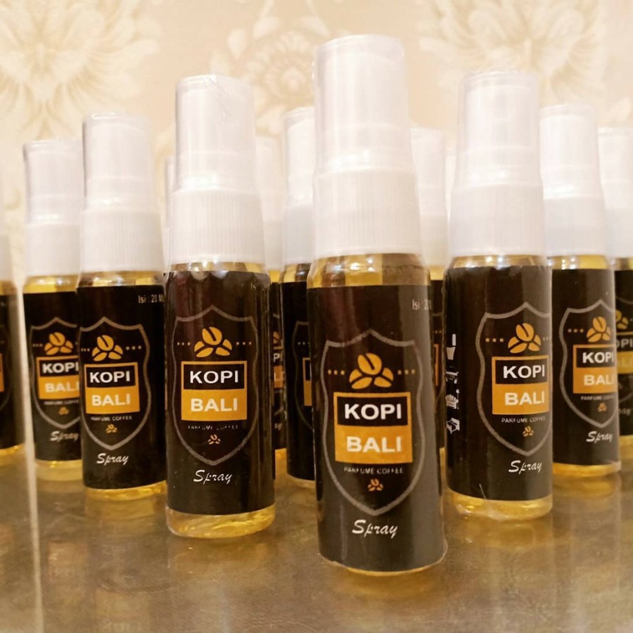 Parfum Kopi Bali Spray Pengharum Mobil Ruangan Pewangi Botol ORI 20ml Jaket Helm Kopi