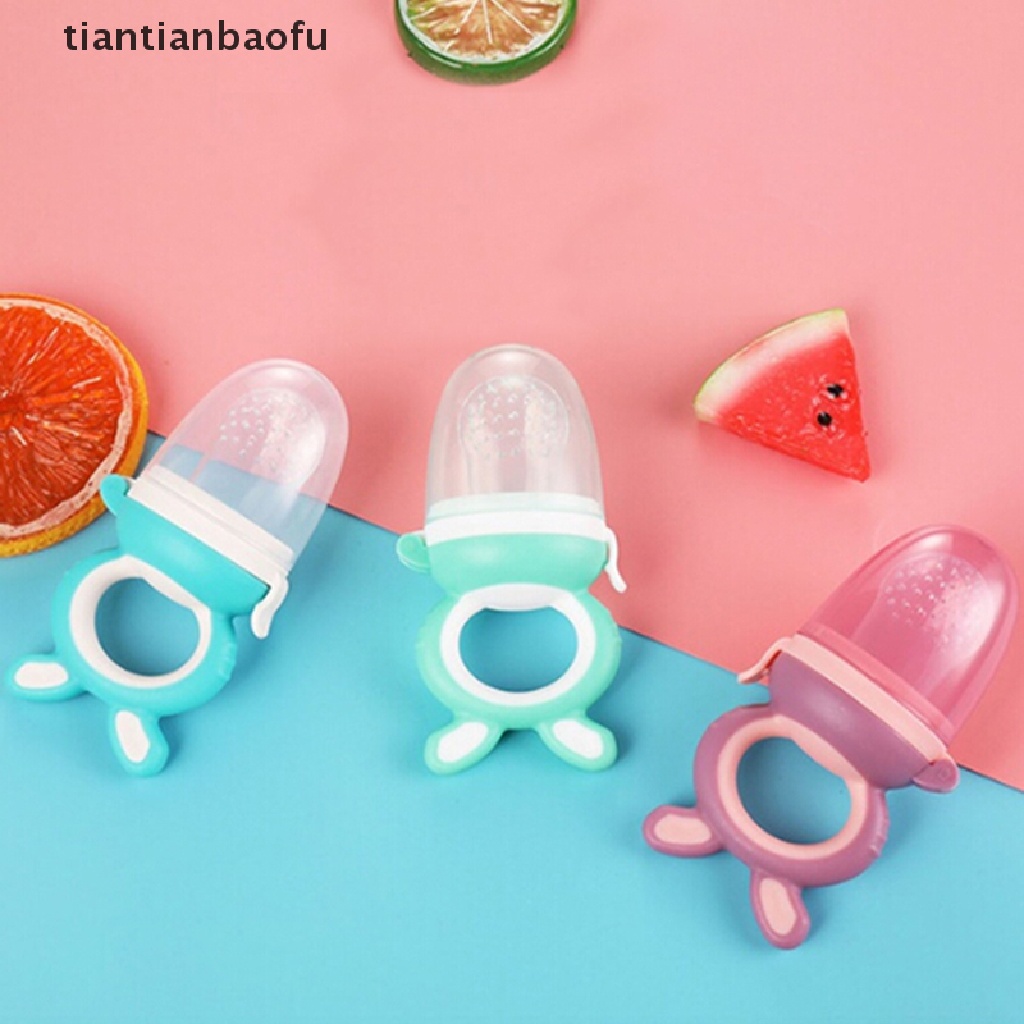 [tiantianbaofu] Teether silicone Dot Buah feeder nibbler feeder Penenang nipple Butik