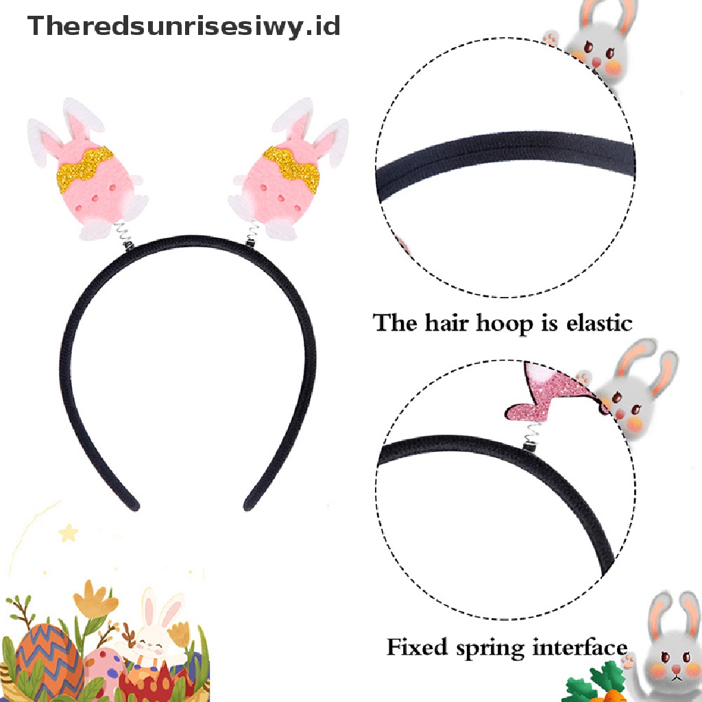 # Baju Lebaran # Paskah Dewasa Anak Lucu Dan Nyaman Rambut Band Gaun Kostum Bunny Ear Headband Cosplay Hairband Dekorasi Pesta~