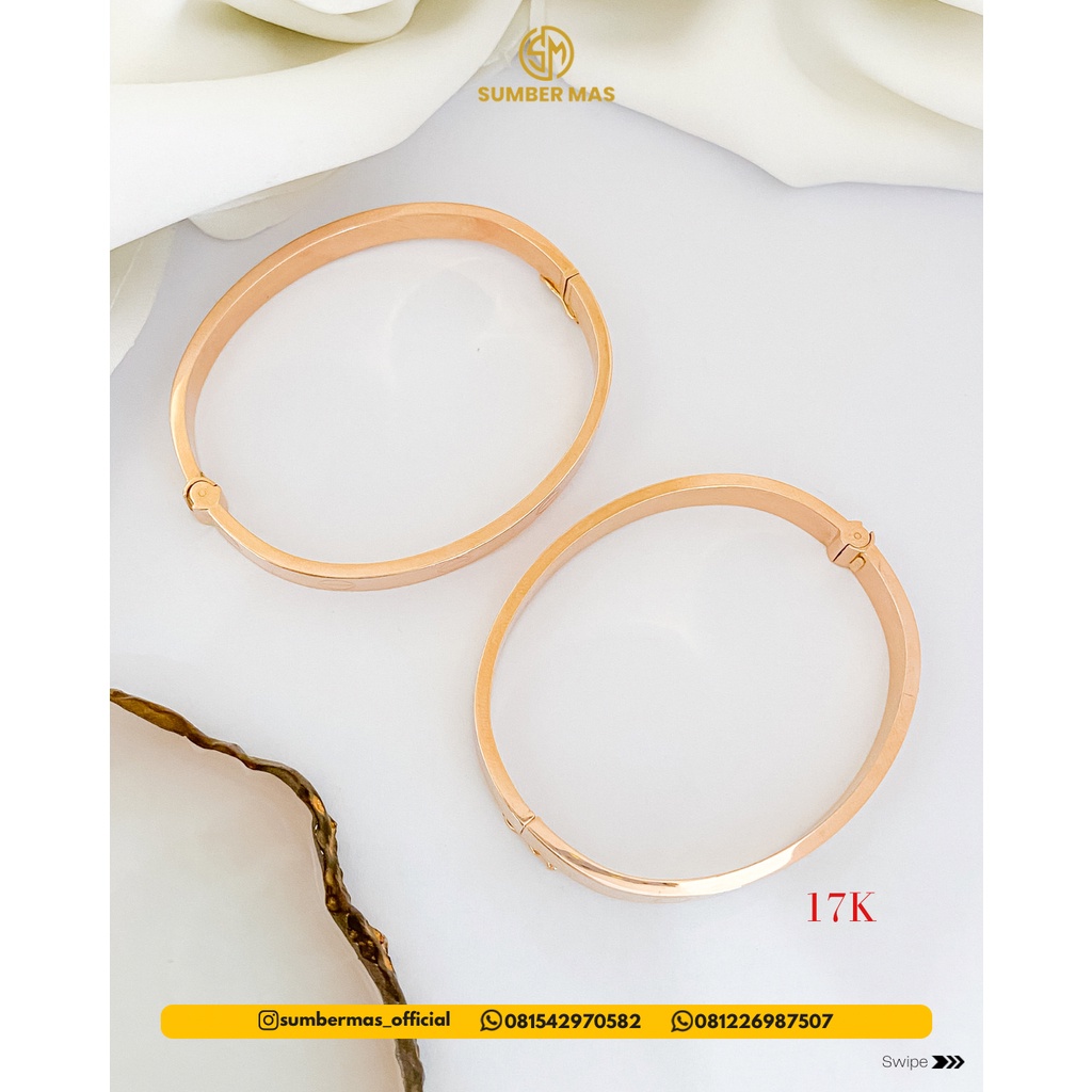 C*RT**R BANGLE ROSE GOLD 17K - SUMBER MAS - SUMBER MAS