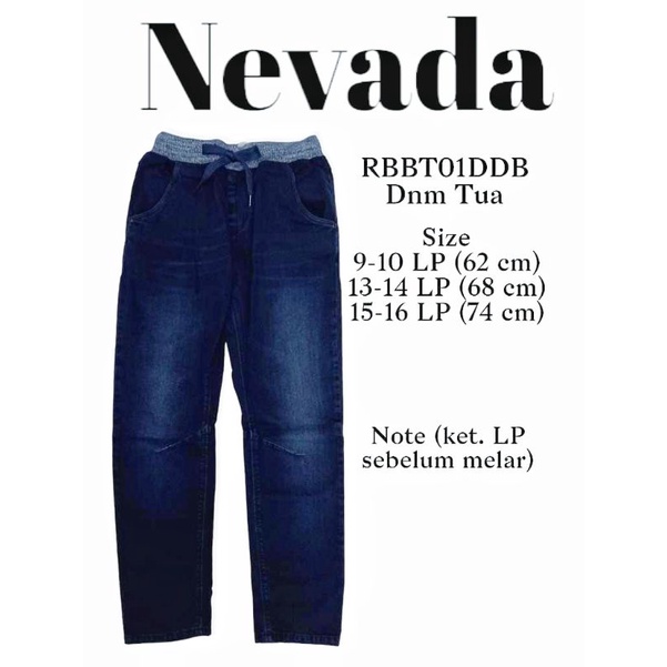 CELANA JEANS ANAK LAKI LAKI NEVADA ORIGINAL (PINGGANG KARET)