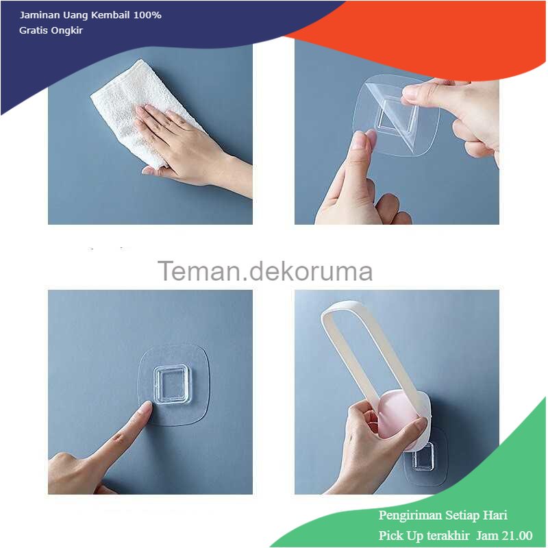 TD - SKT AK Gantungan Dinding Hanger Baju Foldable Adhesive Hook - AK15