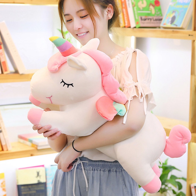 Mainan Stuff Unicorn Stuffed Doll Plush Bantal Cushion Anak Grils Hadiah Ulang Tahun