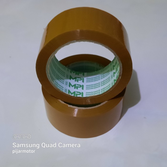 

+%+%+%] Ban Plastik Isolasi Lakban 45mm x 100 Yard 45 Micron Coklat Cokelat