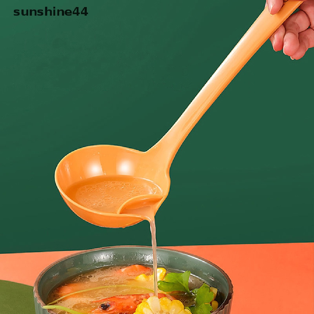 Sunshine Sendok Pemisah Minyak Saringan Minyak Artefak Soup Oil Separator Skimmer Colander ID