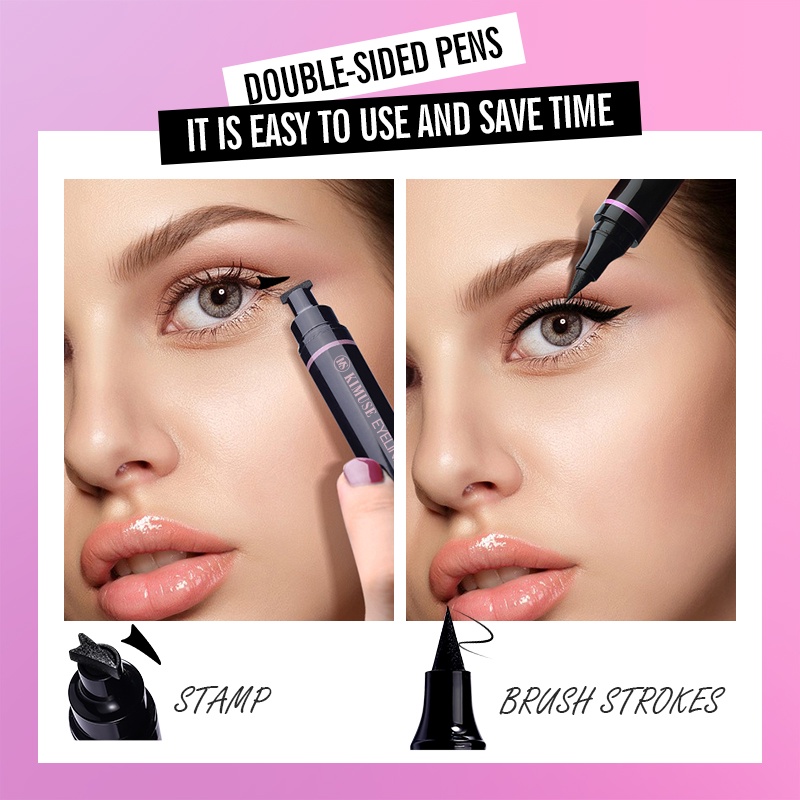 (READY &amp; ORI) Kimuse Cat Eye Wings Eyeliner Stamp Set KMS610 stempel eye liner waterproof
