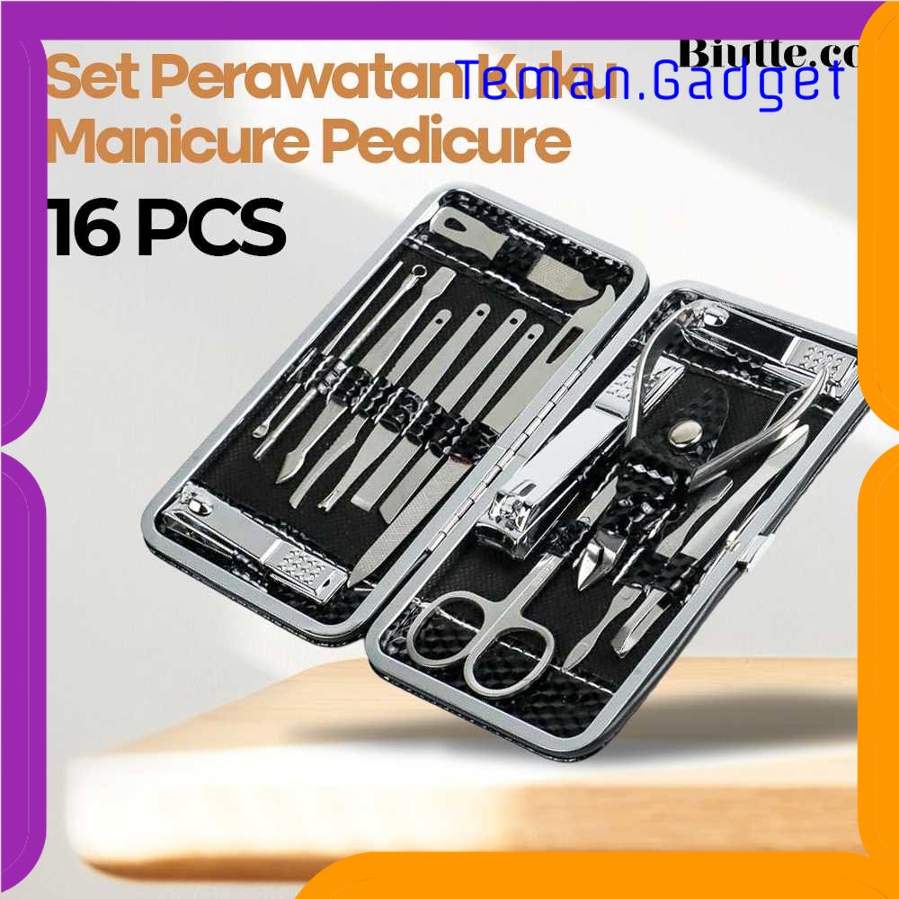 TG - PRW Set Perawatan Kuku Nail Art Manicure Pedicure 16 in 1 - MJ1096-01