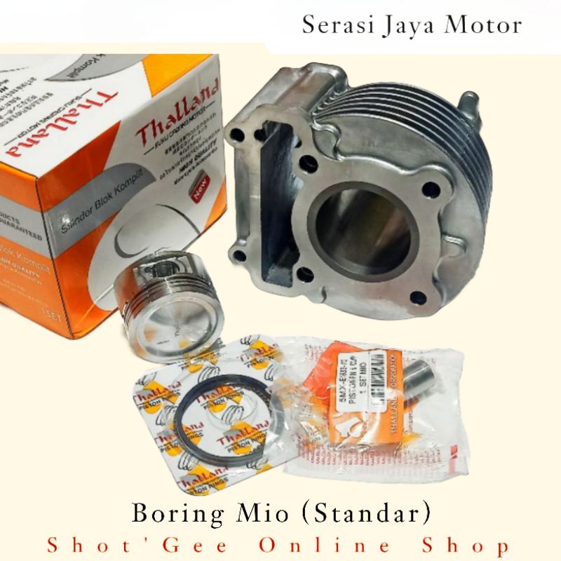 CYLINDER BLOCK SEHER BORING STANDAR YMH MIO OLD NEW GARNIS SPORTY SMILE SOUL CARBU FINO CARBU NOUVO