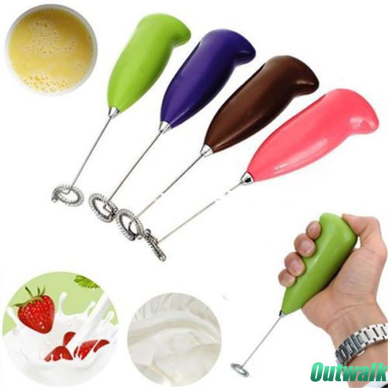 ღ Stainless Steel Genggam Kopi Mixer Listrik Mini Pengocok Telur Kopi Susu Frother Foamer Kocokan Mixer Stirrer Portable Blender Kitchen kocokan Alat