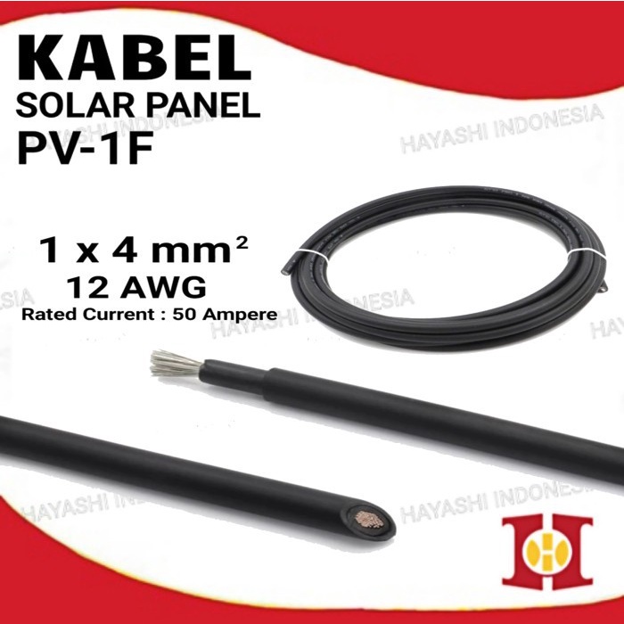 Kabel Cable Solar Cell Pengisi Daya Panel Surya PV-1F 2.5mm2 4mm2