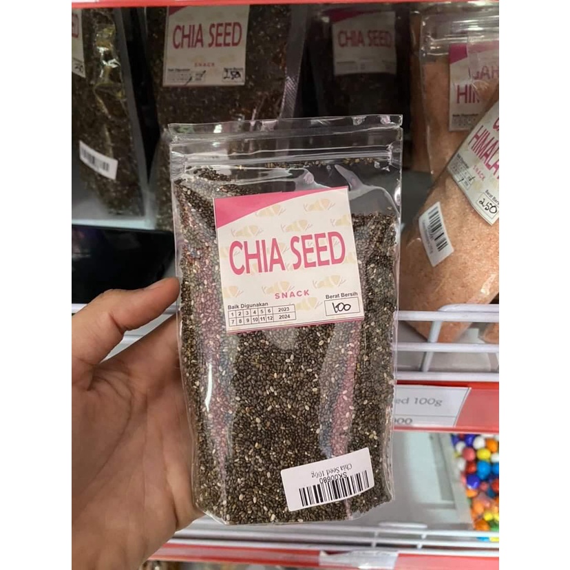 

Chia Seed 100g | Biji Chia Seed | Black Chia Seed Organic | black peru | superfood diet
