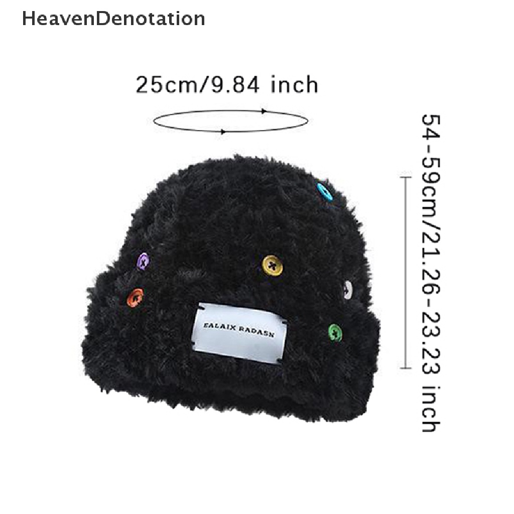 [HeavenDenotation] Topi Bulu Halus Musim Dingin Untuk Wanita Fashion Korea Lembut Outdoor Salju Tahan Dingin Hangat HDV