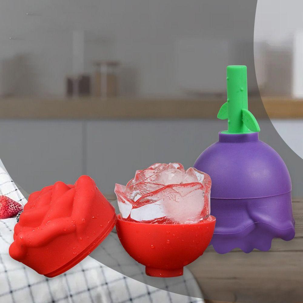 Solighter Mawar Ice Ball Maker Musim Panas Cepat Keren Gadget Alat Dapur DIY Minuman Chiller