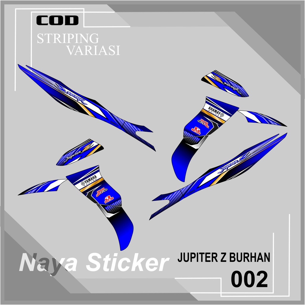 Sticker Striping List Variasi Jupiter Z Burhan - Striping Variasi Jupiter Z Burhan