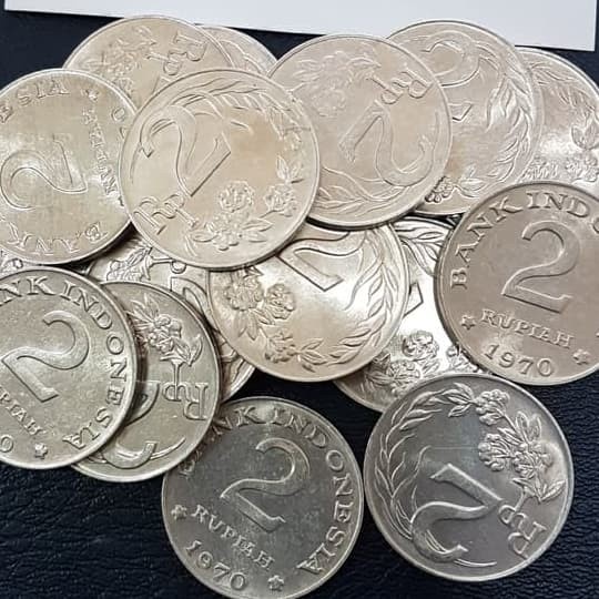 KOIN MAHAR 2RP PADI KAPAS TH 1970