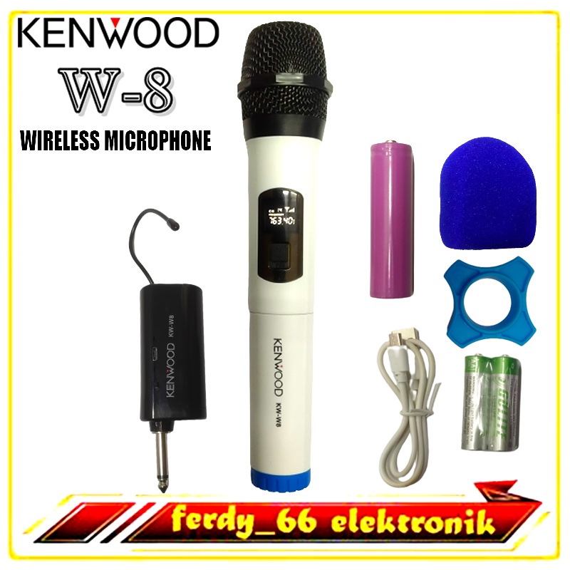 Microphone wireless kenwood kw-w8 mic wireless